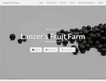 Tablet Screenshot of lanzersfruitfarm.com